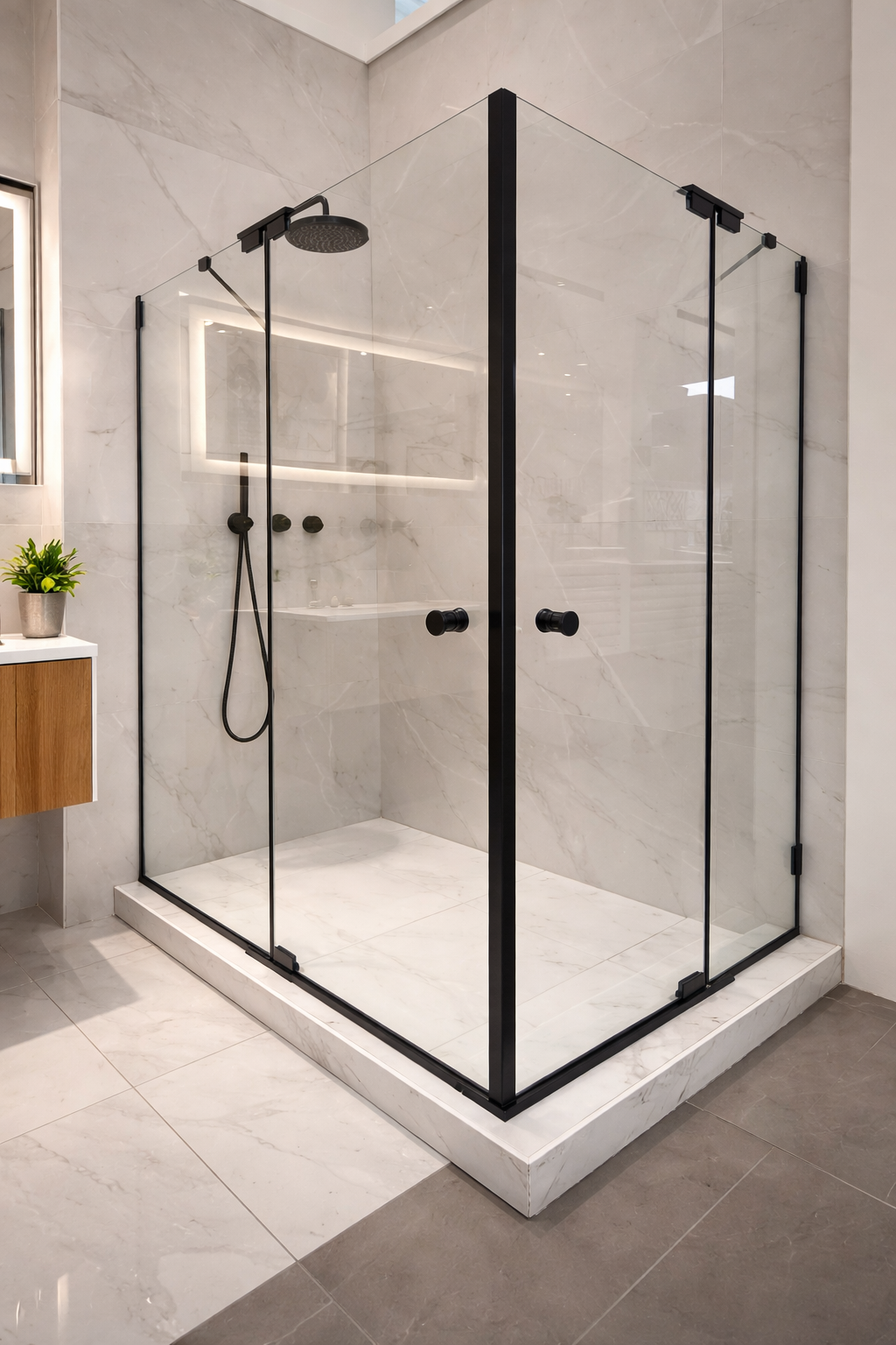 Aluminum & Glass Shower Enclosures
